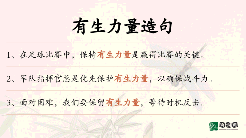 有生力量