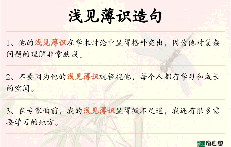 浅见薄识