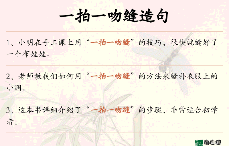 一拍一吻缝