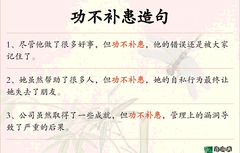 功不补患