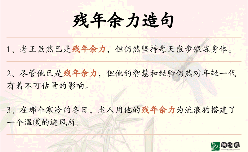 残年余力