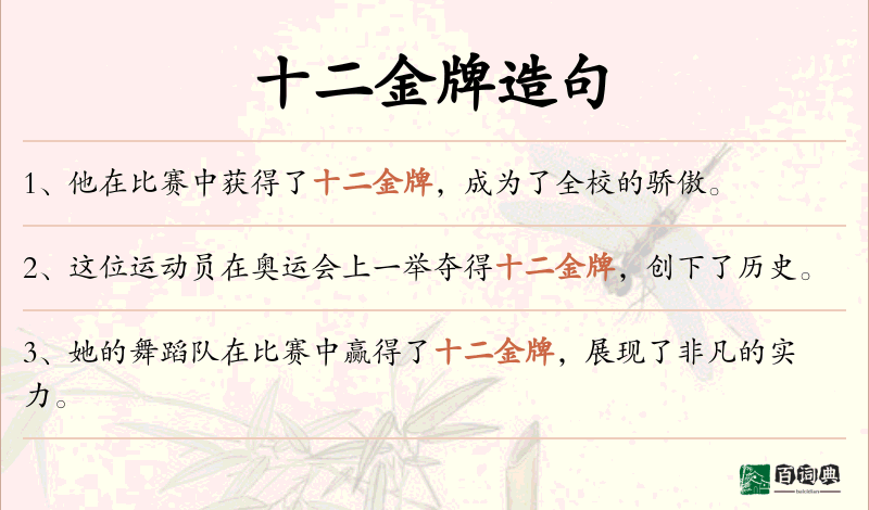 十二金牌