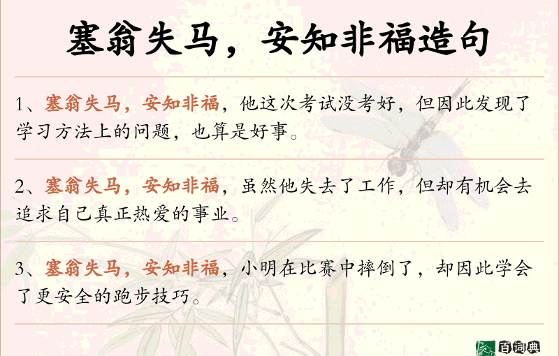 塞翁失马，安知非福
