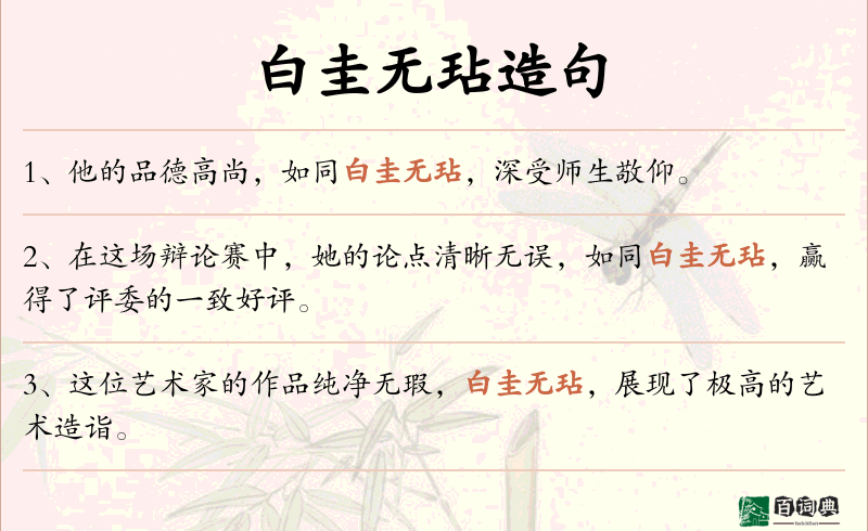 白圭无玷