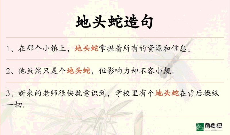地头蛇