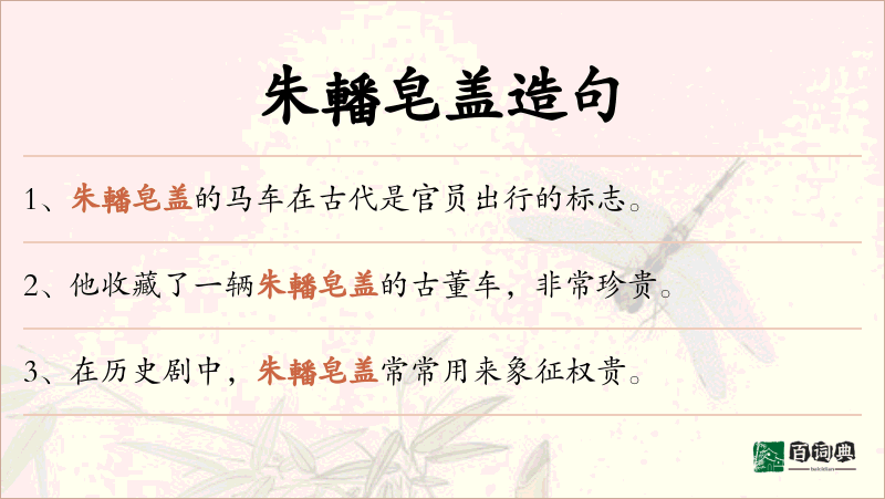 朱轓皂盖