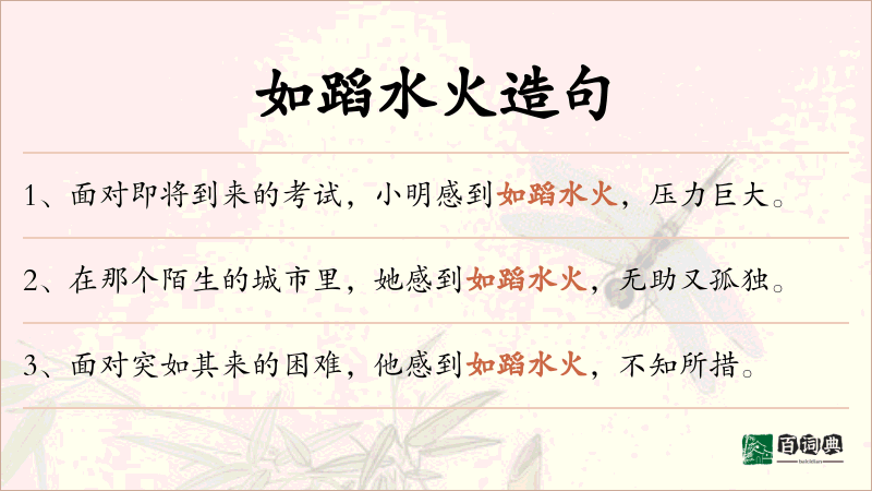 如蹈水火