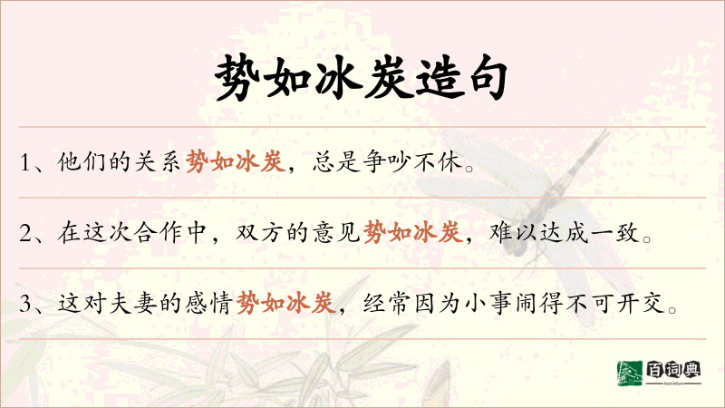 势如冰炭