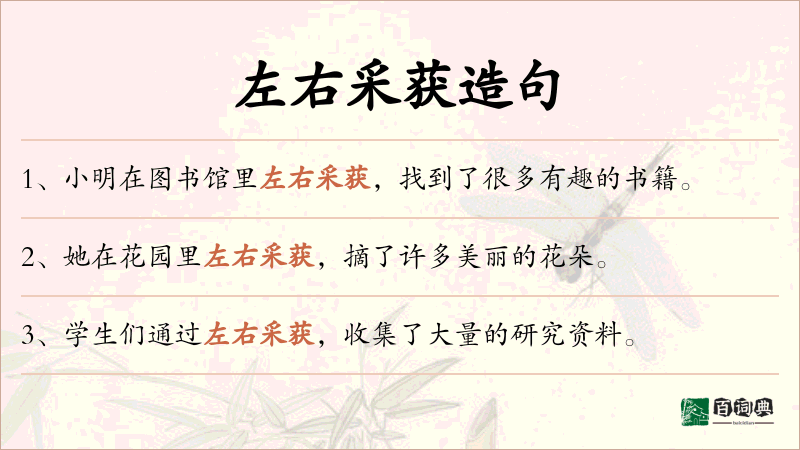 左右采获