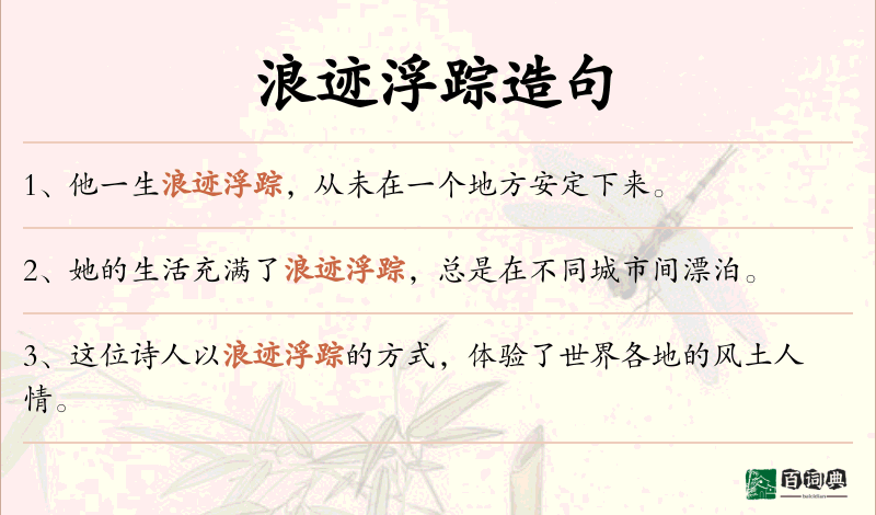 浪迹浮踪