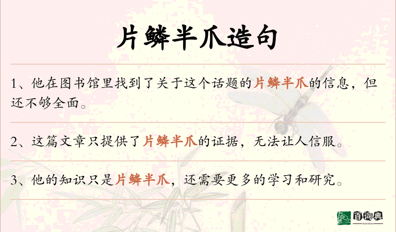 片鳞半爪