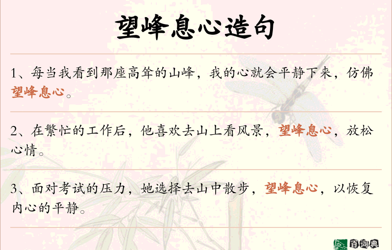 望峰息心