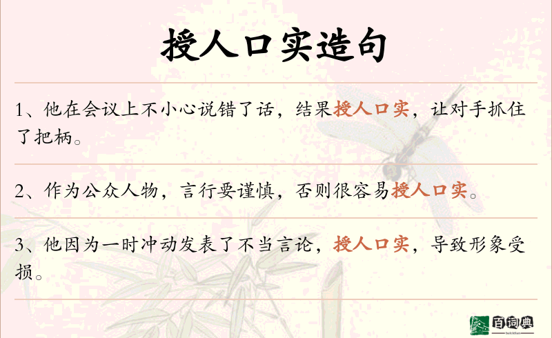 授人口实