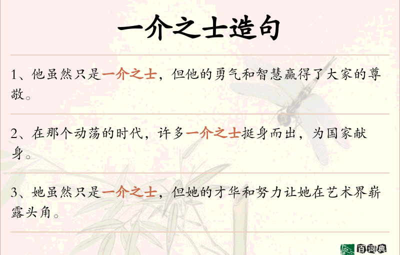一介之士