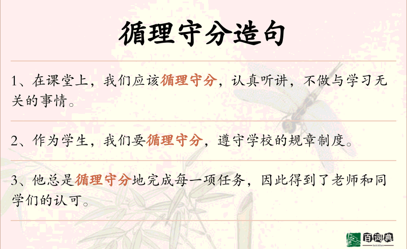 循理守分