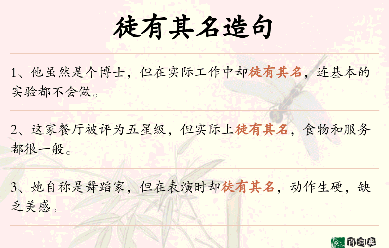 徒有其名