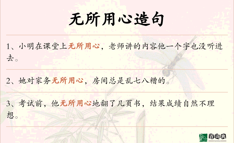 无所用心
