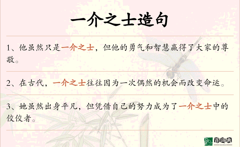一介之士