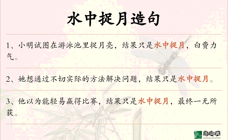 水中捉月