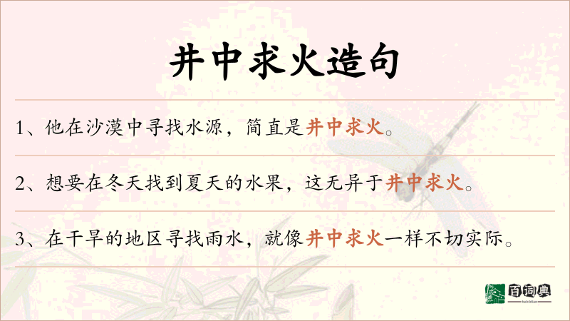 井中求火