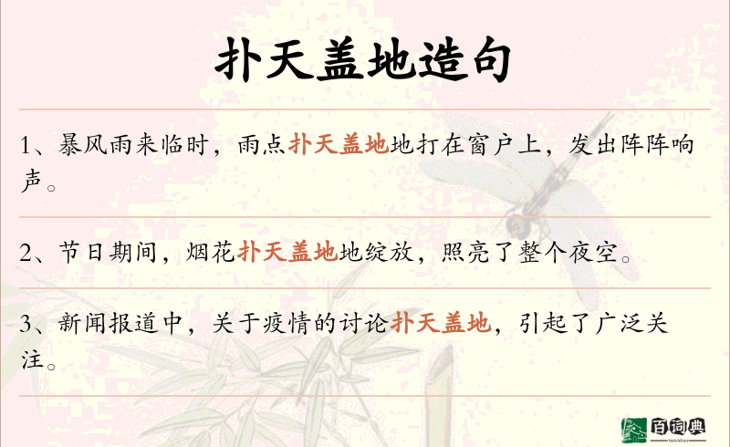扑天盖地