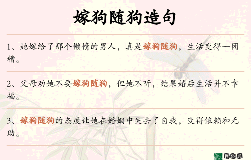 嫁狗随狗