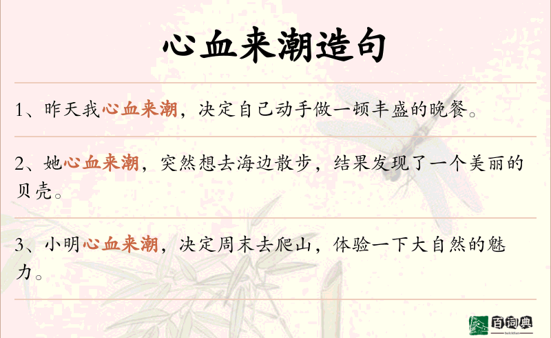 心血来潮