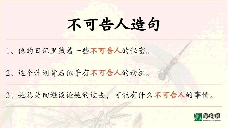 不可告人