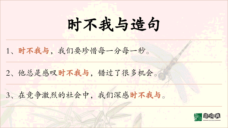 时不我与