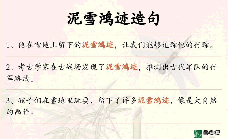 泥雪鸿迹
