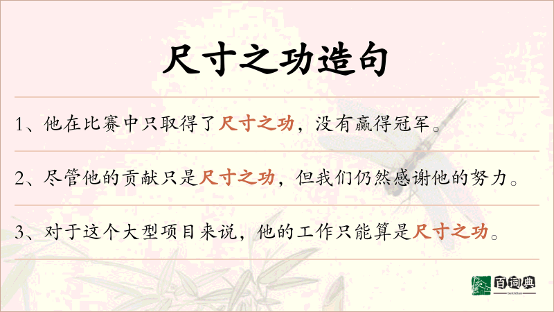 尺寸之功