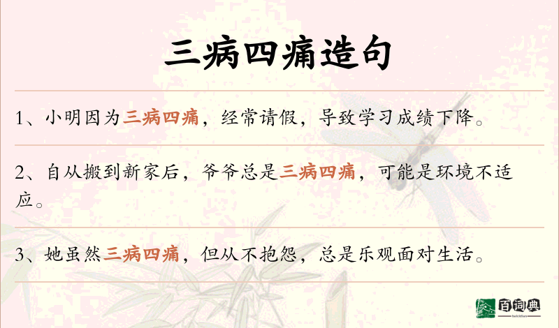 三病四痛