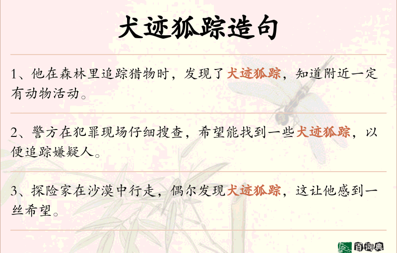犬迹狐踪