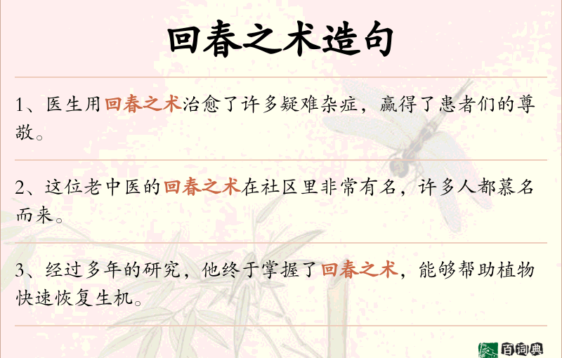 回春之术