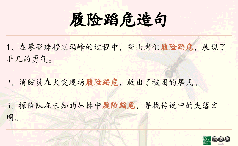 履险蹈危