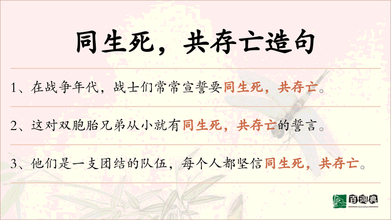 同生死，共存亡
