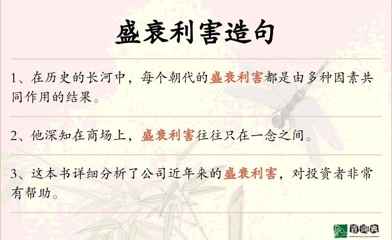 盛衰利害