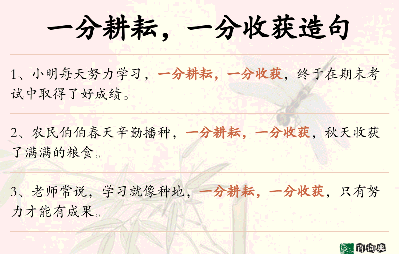 一分耕耘，一分收获