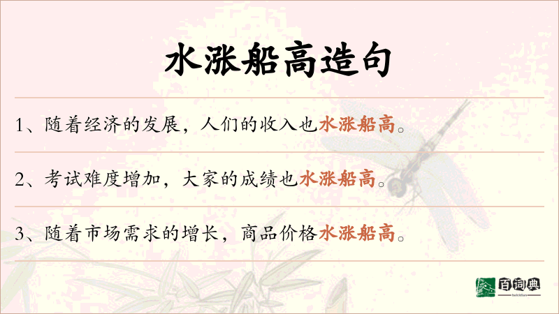 水涨船高