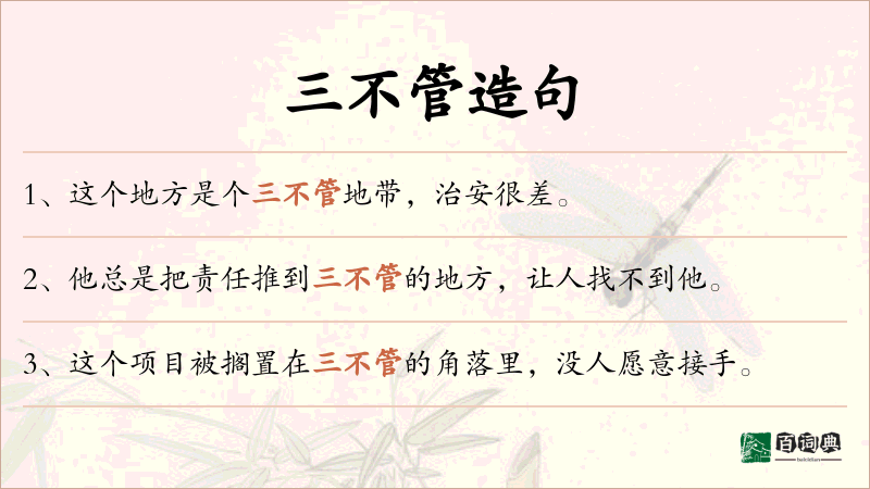三不管