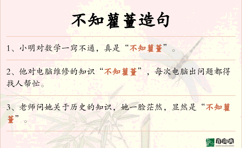 不知藋蕫