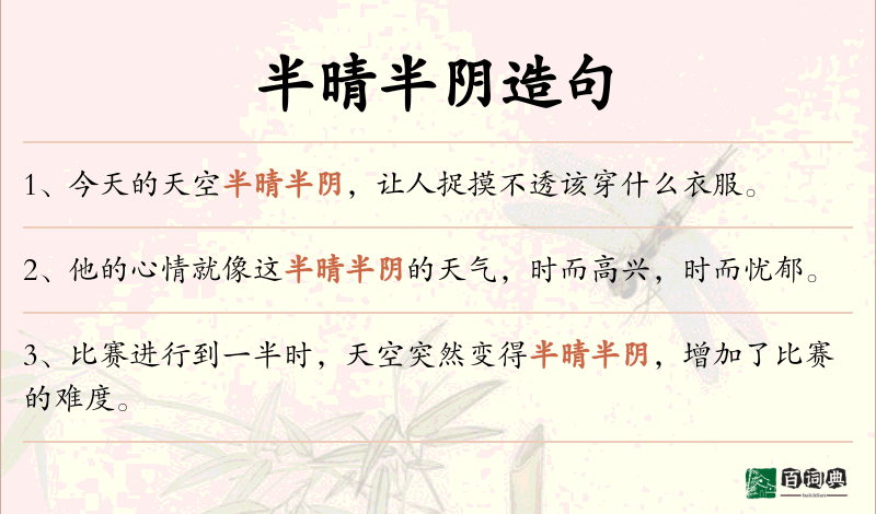 半晴半阴