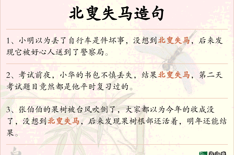 北叟失马