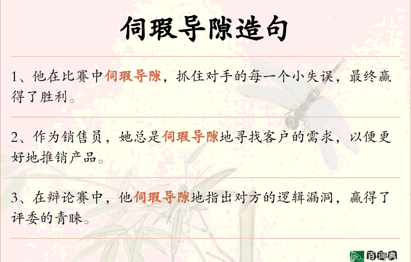 伺瑕导隙