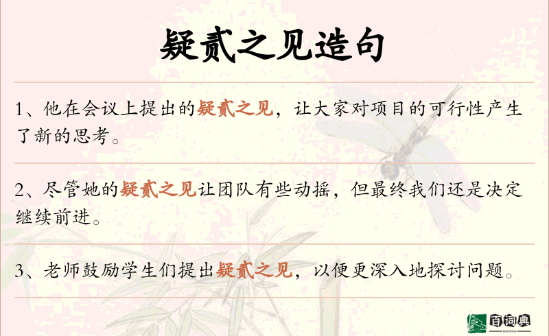 疑贰之见