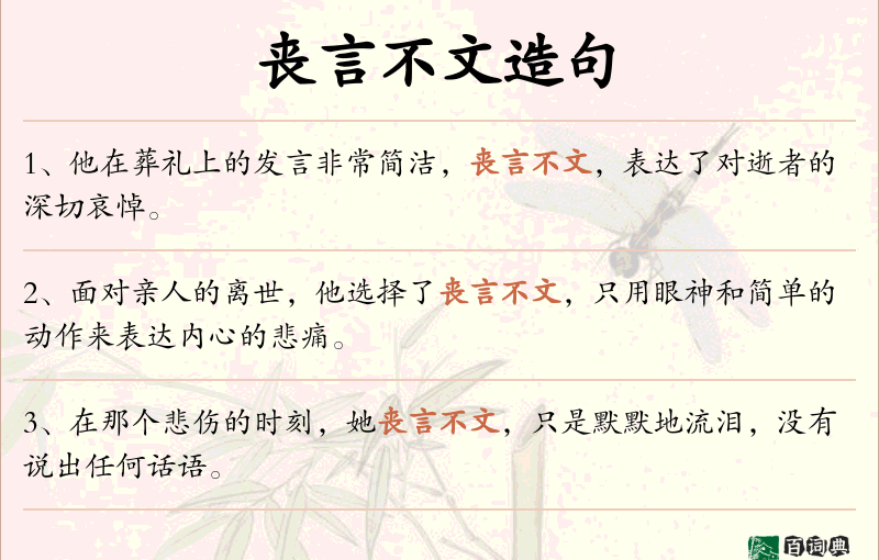 丧言不文