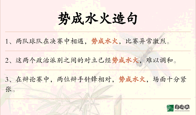 势成水火