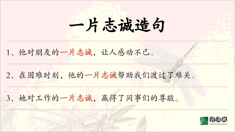 一片志诚