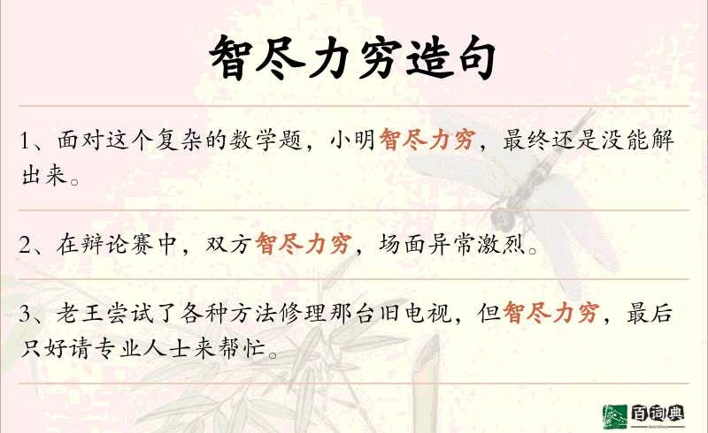 智尽力穷