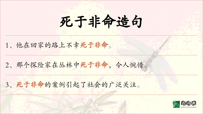 死于非命